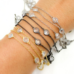 Load image into Gallery viewer, Cubic Zirconia Round 7mm Shape Connected Chain. CZ21