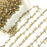 Load image into Gallery viewer, Citrine Cluster Dangle Oxidized Wire Chain. CTR5