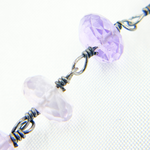 Load image into Gallery viewer, Ametrine Oxidized 925 Sterling Silver Wire Chain. AME22
