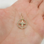 Load image into Gallery viewer, GDP522. 14K Solid Gold Diamond Star Charm
