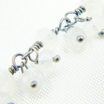 Load image into Gallery viewer, Moonstone Cluster Dangle 3.5mm Oxidized Wire Chain. MS65