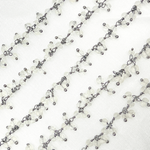Load image into Gallery viewer, Crystal Cluster Dangle Oxidized Wire Chain. CR30
