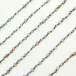 Load image into Gallery viewer, Multi Spinal Faceted Roundel Wire Wrapped Chain. MSP1