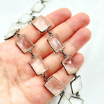 Load image into Gallery viewer, Crystal Rectangular Shape Bezel Oxidized Wire Chains