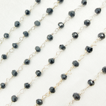 Load image into Gallery viewer, Black Sterling Silver Wire Chain