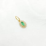 Load image into Gallery viewer, GDP644. 14k Solid Gold Diamond and Gemstone Oval Charm