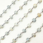 Load image into Gallery viewer, Coated Quartz Oxidized Wire Chain. CQU39