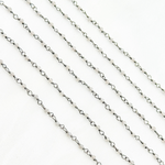 Load image into Gallery viewer, Coated Grey Moonstone Oxidized Wire Chain. CMS49