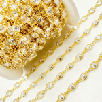 Load image into Gallery viewer, Cubic Zirconia Square Shape Connected Chain. CZ26