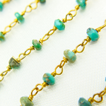 Load image into Gallery viewer, Dyed Emerald Wire Wrap Chain. EME4