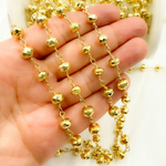 Load image into Gallery viewer, Golden Pyrite Gold Plated Wire Chain. GPR6