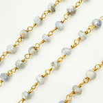 Load image into Gallery viewer, Coated Quartz Gold Plated Wire Chains