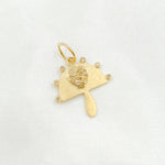 Load image into Gallery viewer, Shop Now 14k Solid Gold Diamond Mushroom Charm