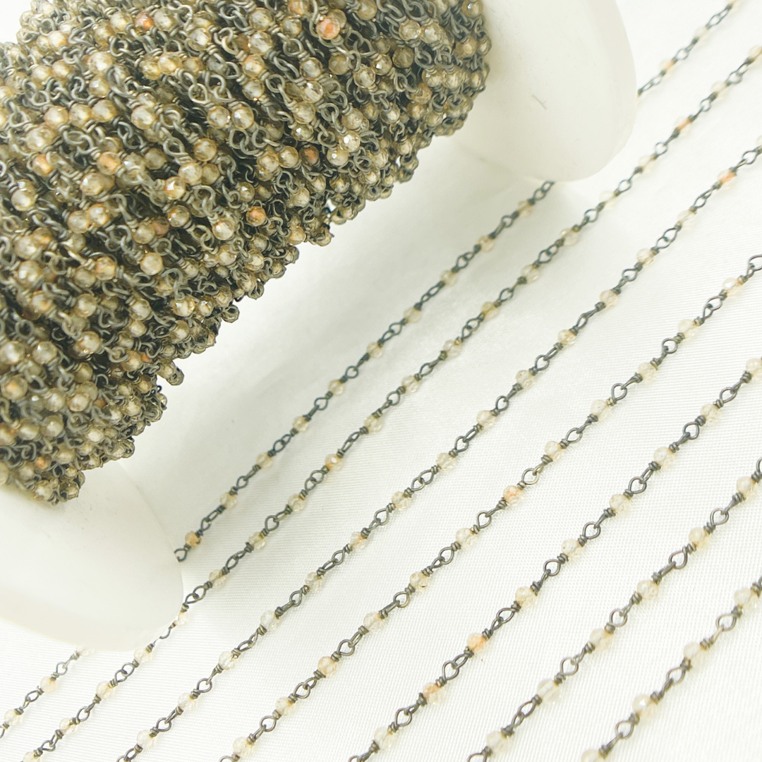 Coated Crystal Oxidized Wire Chain. CR20