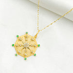 Load image into Gallery viewer, GDP662. 14k Solid Gold Diamond Circle Charm