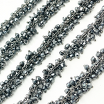 Load image into Gallery viewer, Hematite Closer Cluster Dangle Oxidized Wire Chain. HEM6