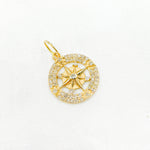 Load image into Gallery viewer, 14k Solid Gold Diamond Circle Charm. GDP484