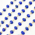 Load image into Gallery viewer, Lapis Lazuli Oxidized Wire Chain