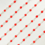 Load image into Gallery viewer, Coral 925 Sterling Silver Wire Chain. COR16