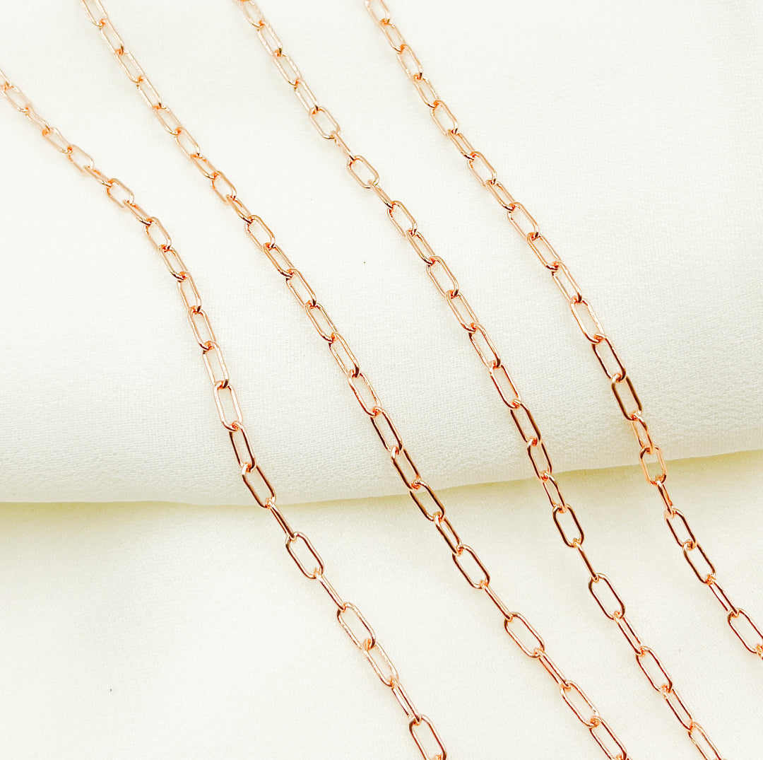 Rose Gold Filled Paperclip Chain. 2505RGF