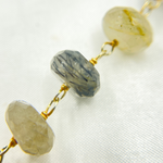 Load image into Gallery viewer, Mix Rutile Gold Plated Wire Chain. MRU1