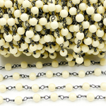 Load image into Gallery viewer, Resin Round Shape Oxidized 925 Sterling Silver Wire Chain. BN1