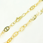 Load image into Gallery viewer, 14k Solid Yellow Gold Flat Mariner Link Chain. 501108MGG
