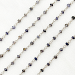 Load image into Gallery viewer, Iolite 925 Sterling Silver Wire Chain. IOL2
