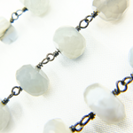 Load image into Gallery viewer, Bolder Opal Rondel Oxidized Wire Chain. BLO7