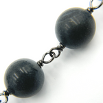 Load image into Gallery viewer, Black Onyx Gemstone Round Shape Chain. BO1
