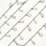 Load image into Gallery viewer, Coated Labradorite & CZ Dangle Chain. CLB59
