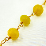 Load image into Gallery viewer, Yellow Opal Gold Plated Wire Chain. OPA11