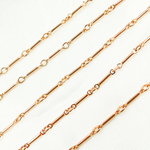 Load image into Gallery viewer, 14K Rose Gold Filled Tube Chain. 567RGF
