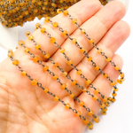 Load image into Gallery viewer, Carnelian Black Rhodium 925 Sterling Silver Wire Chain. CAR3