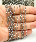 Load image into Gallery viewer, Multi Moon Stone Wire Wrap Chain.