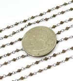 Load image into Gallery viewer, Smoky Quartz Wire Wrap Chain. SMQ4