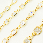 Load image into Gallery viewer, Cubic Zirconia Square Shape Connected Chain.