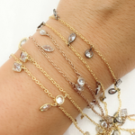 Load image into Gallery viewer, Mix Shape Cubic Zirconia Dangle Chain.