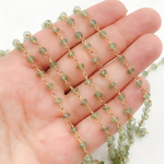 Load image into Gallery viewer, Kyanite Gold Plated Wire Chain. KYA6