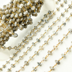 Load image into Gallery viewer, Coated Dot Quartz Gold Plated Wire Chain