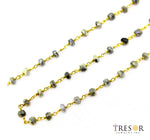 Load image into Gallery viewer, Silverite Roundel Shape Wire Wrapped Chain. SIL2
