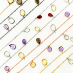 Load image into Gallery viewer, Multi Gemstone Mix Shape Dangle Wire Chain