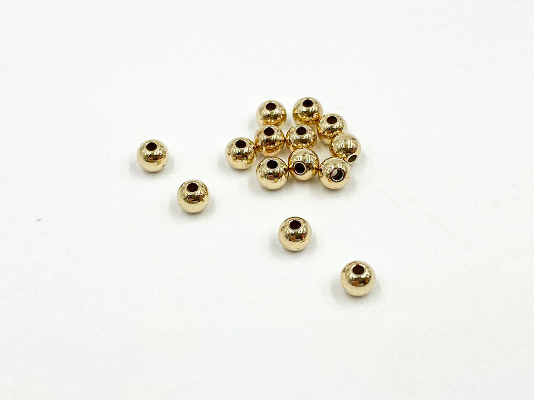 14k Gold Filled Seamless Beads 3mm.