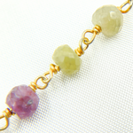 Load image into Gallery viewer, Multi Sapphire Gold Plated Wire Chain. MSA31
