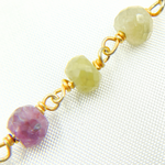 Load image into Gallery viewer, Multi Sapphire Gold Plated Wire Chain. MSA31