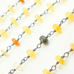 Load image into Gallery viewer, Ethiopian Opal Oxidized Wire Chain. ETH5