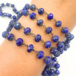 Load image into Gallery viewer, Lapis Lazuli Oxidized Wire Chain