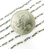 Load image into Gallery viewer, Mix Quartz Wire Wrap Chain. CQU21