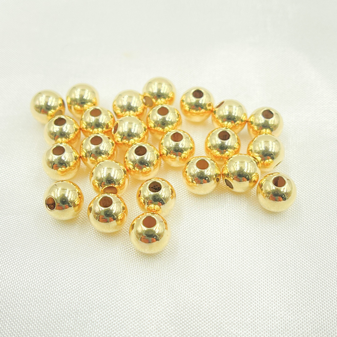 14k Gold Filled Seamless Beads 6mm.