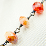 Load image into Gallery viewer, Coated Carnelian Oxidized Chain. CAR5